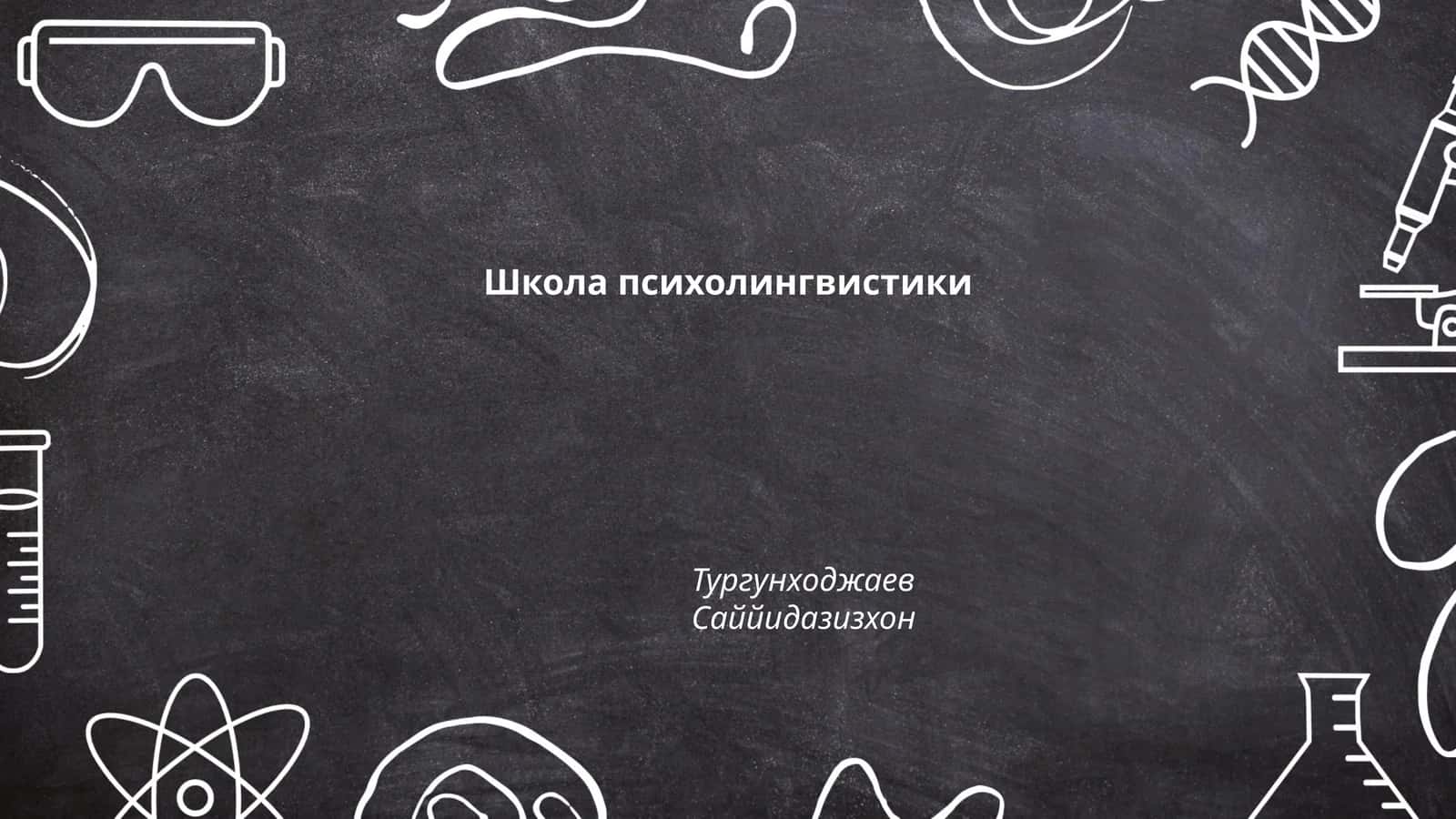 Школа психолингвистики