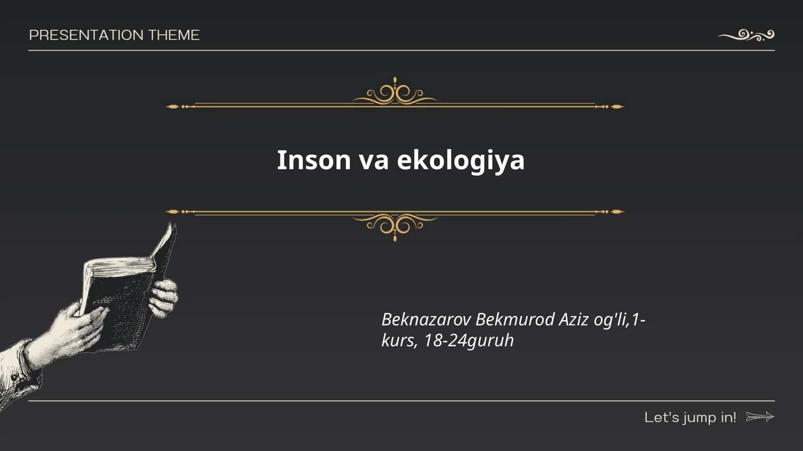 Inson va ekologiya