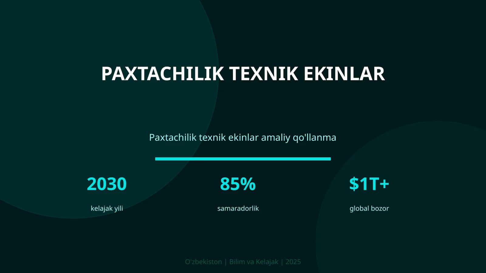 Paxtachilik texnik ekinlar