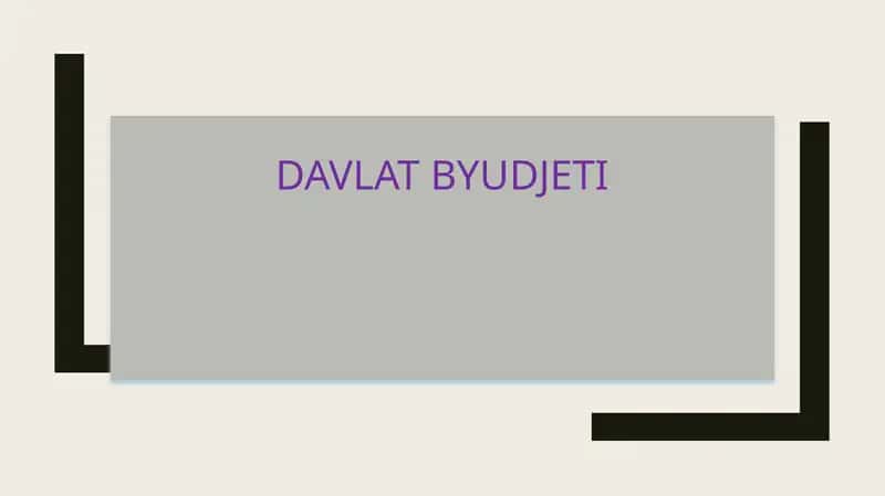 Davlat Byudjeti