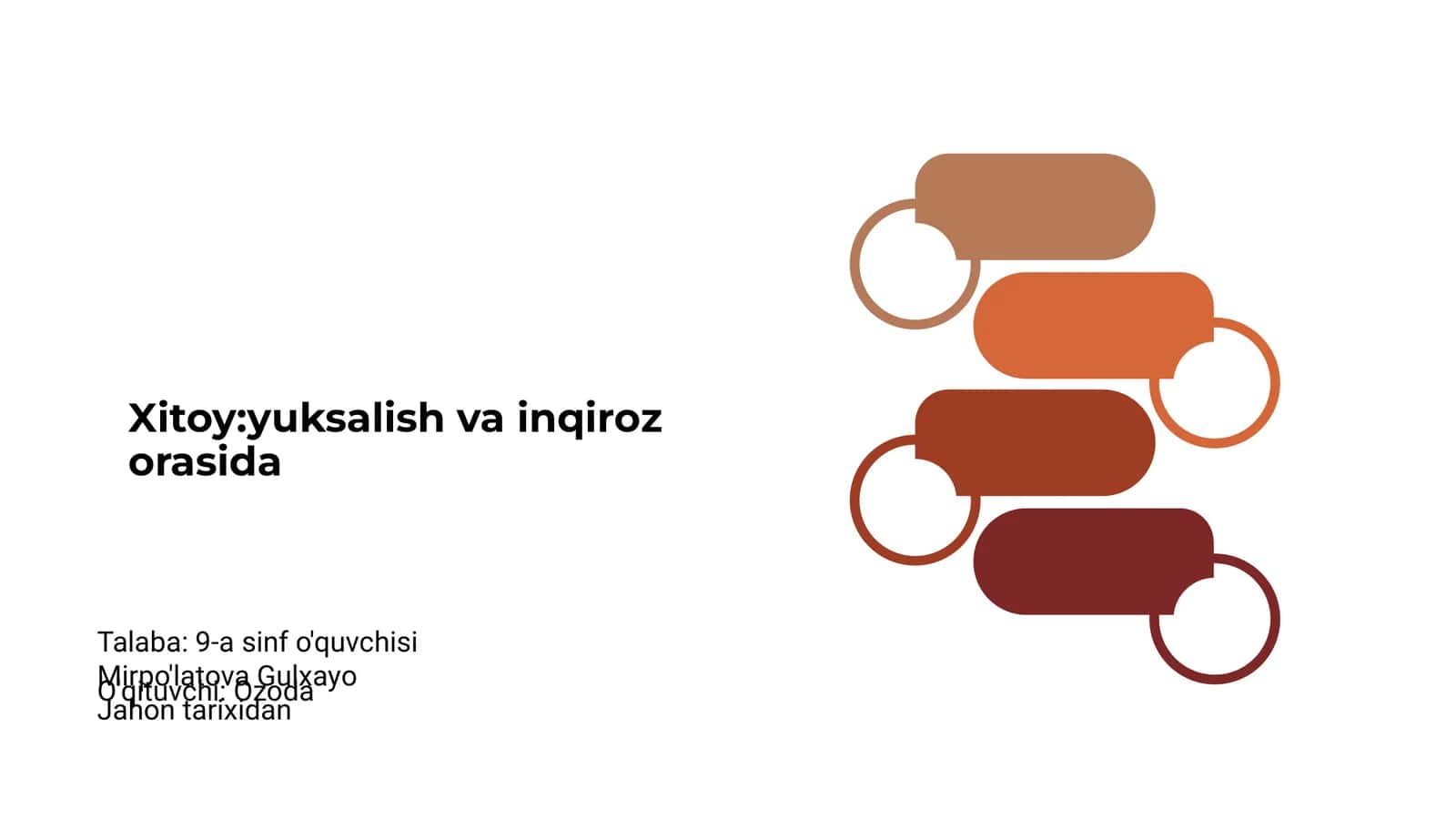 Xitoy:yuksalish va inqiroz orasida