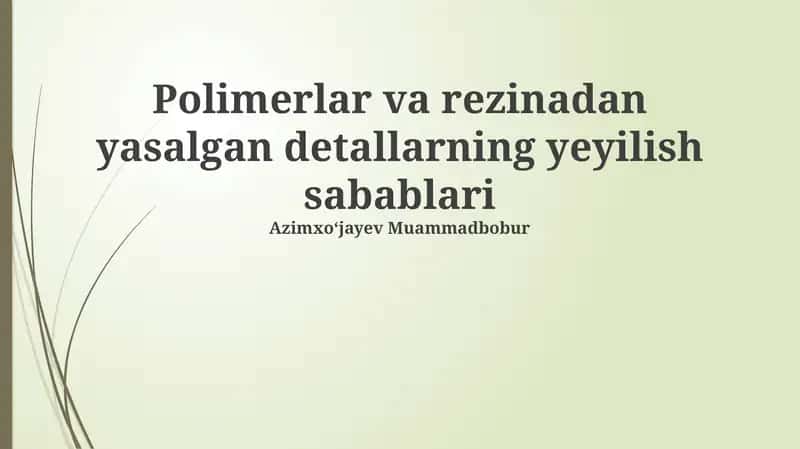 Eski Shakllanishning Asosiy Sabablari