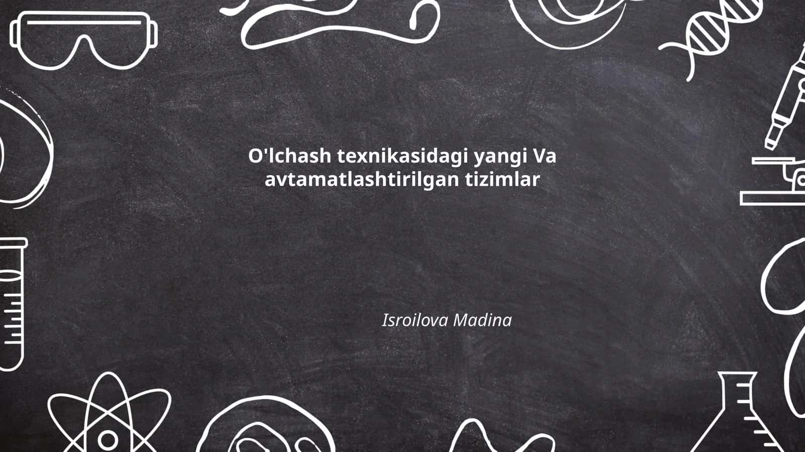Sensorlar va ularning yangi turlari