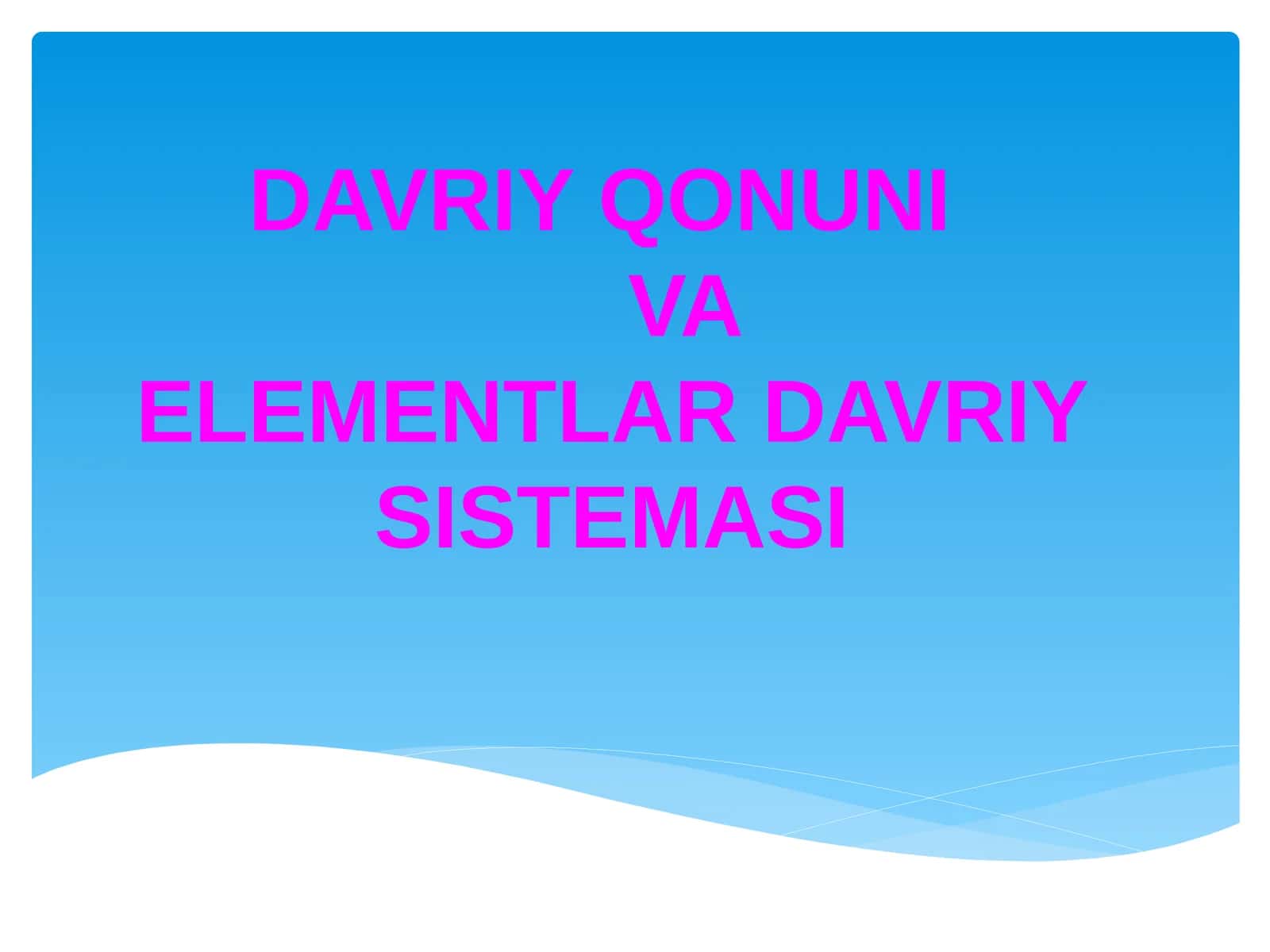 davriy qonun