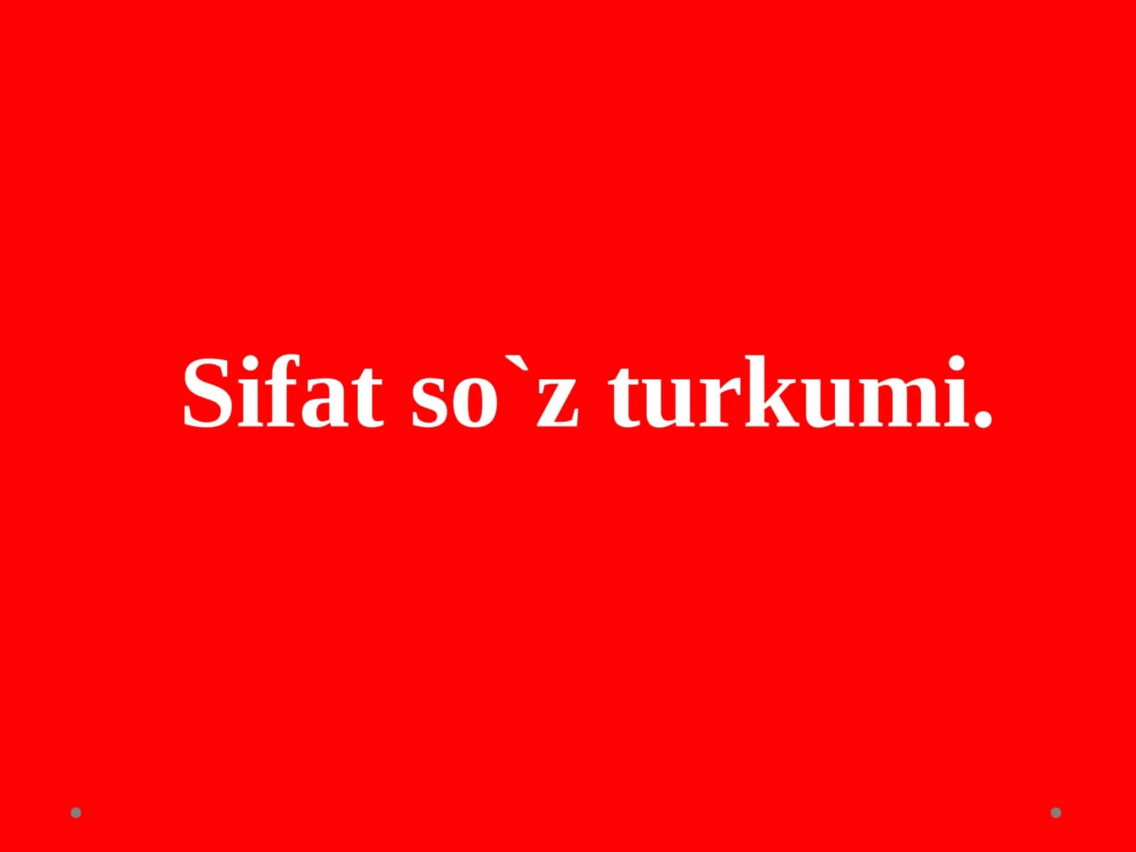 Sifatso'zturkumi