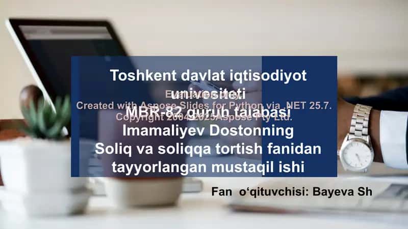 Mol-mulk soligʻi tahlili