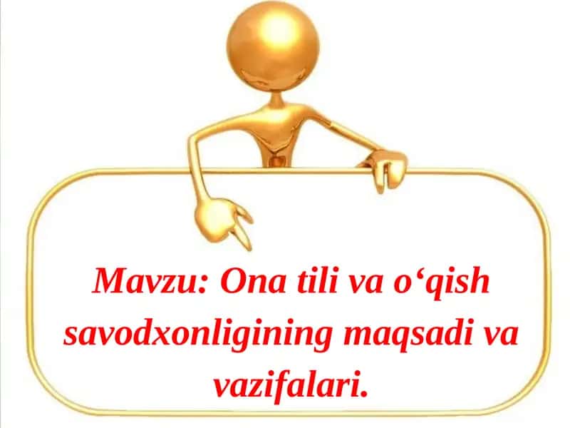 Ixtisoslashtirilgan maktablarda ona tili va o‘qish savodxonligi