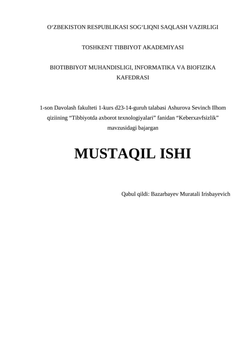 Keberxavfsizlik