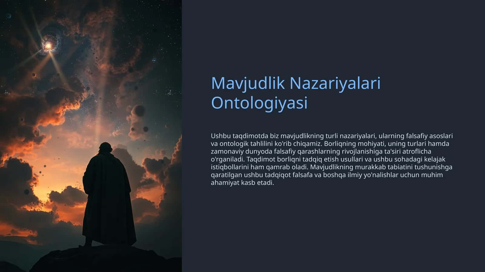 Mavjudlik Nazariyalari Ontologiyasi