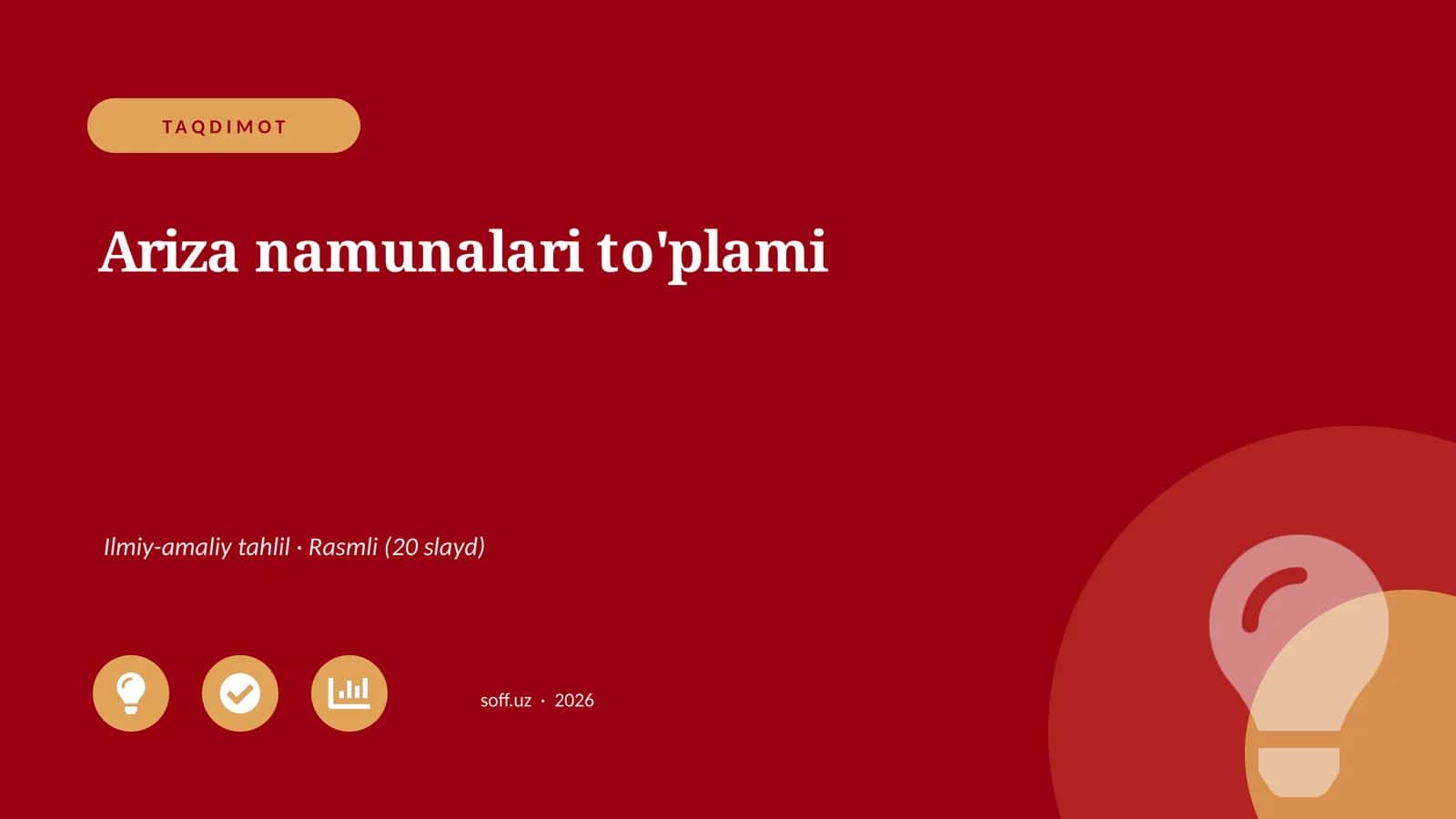 Ariza namunalari to'plami