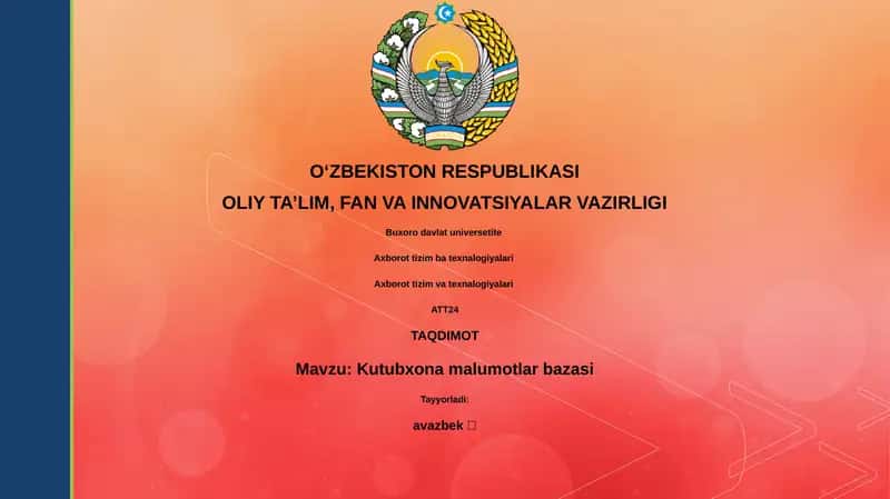 Kutubxona malumotlar bazasi