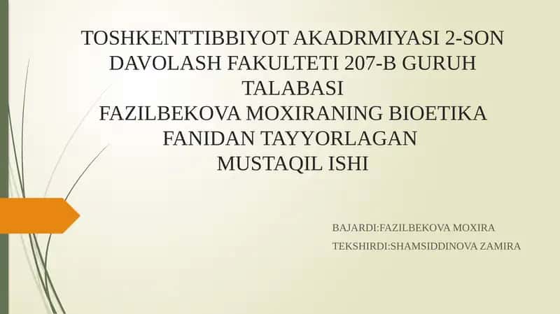 Miyaoʻlimi aniqlash mezonlari