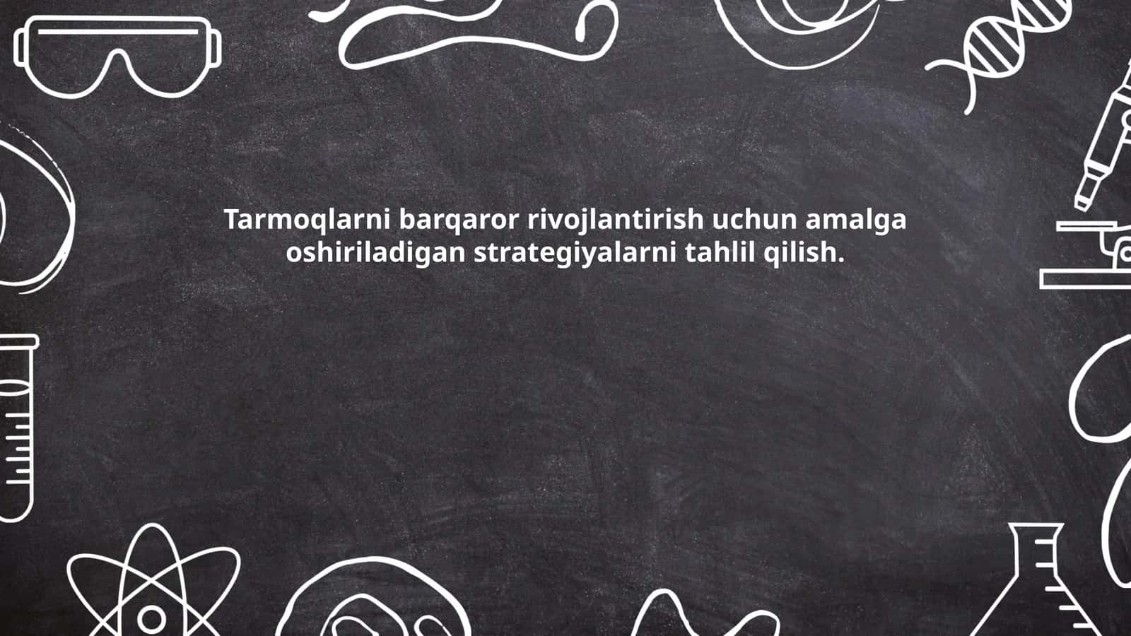 Tarmoqlarni barqaror rivojlantirish strategiyalari