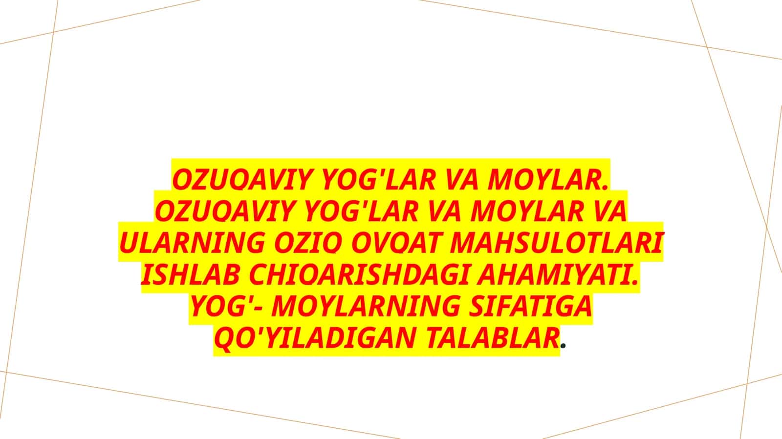 Oziqaviy yog'lar