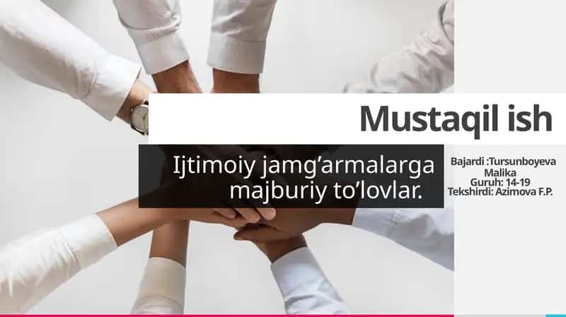 Yagona ijtimoiy to’lov va fuqarolarning byudjetdan tashqari Pensiyajamg’armasigasug’urtabadallari