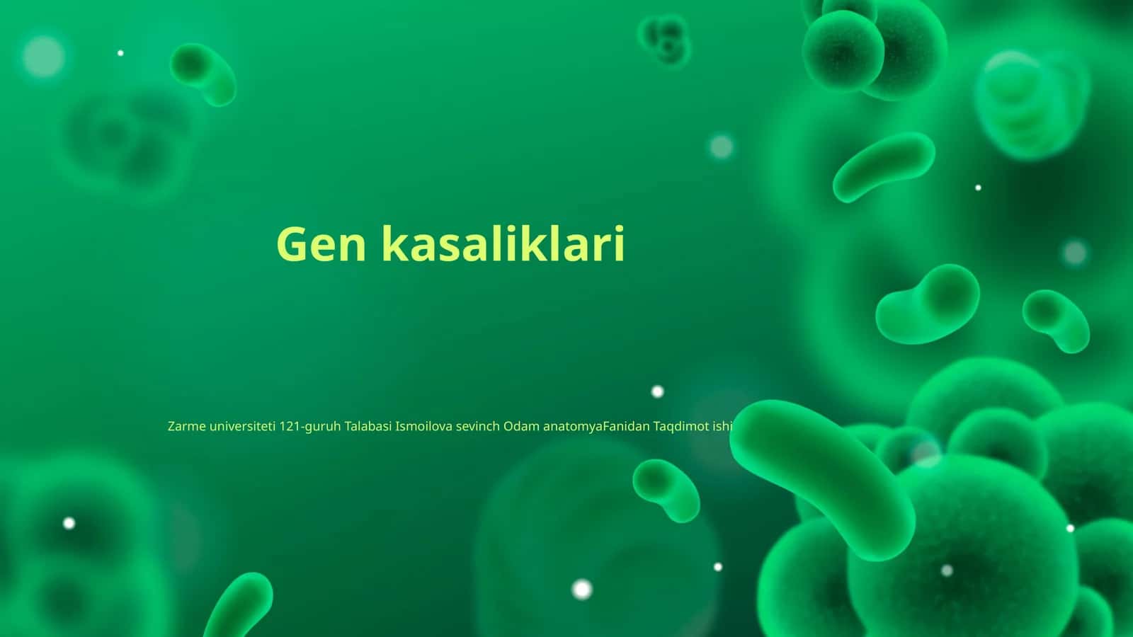 Gen kasaliklari