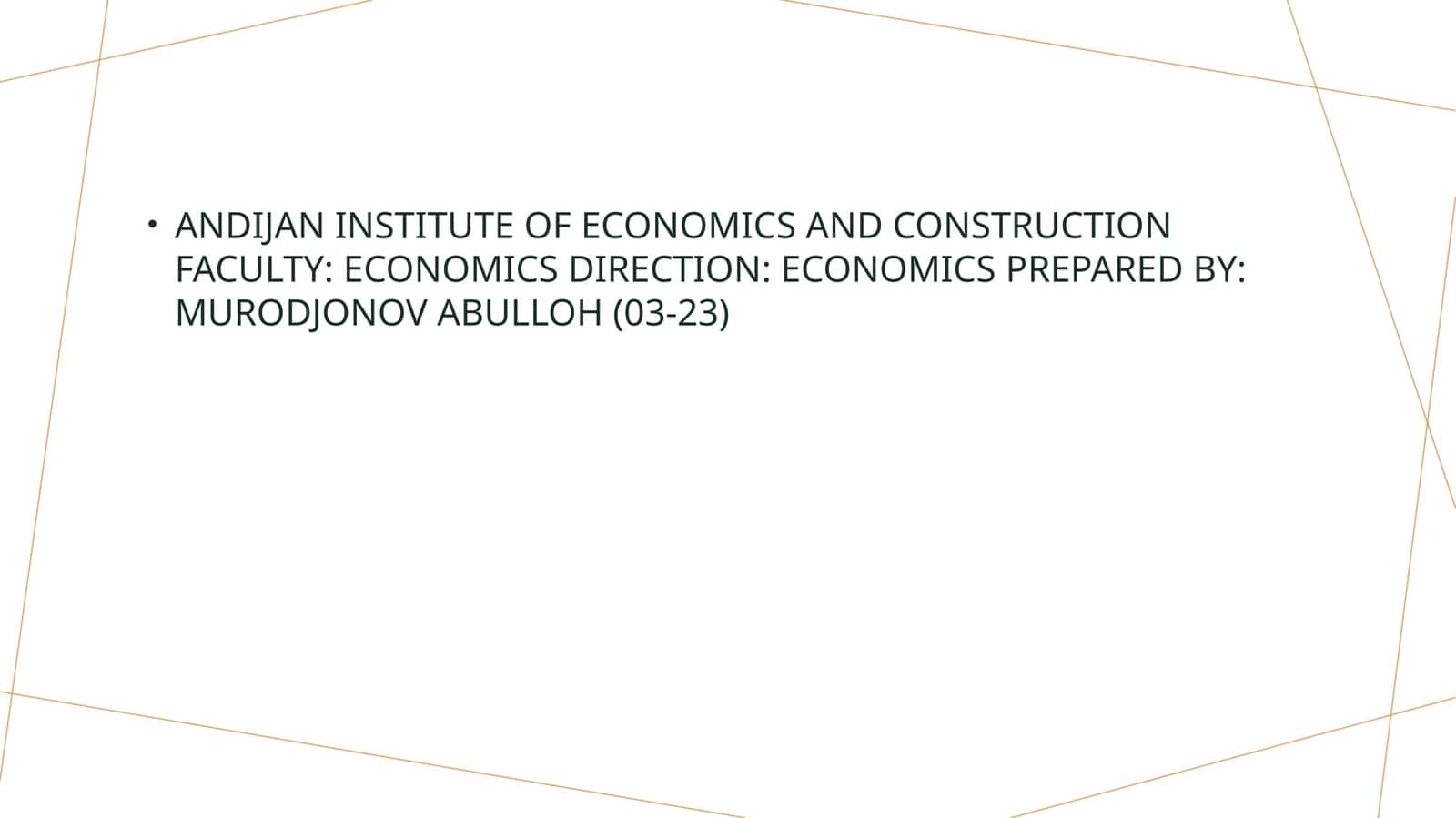 Economy of spanish