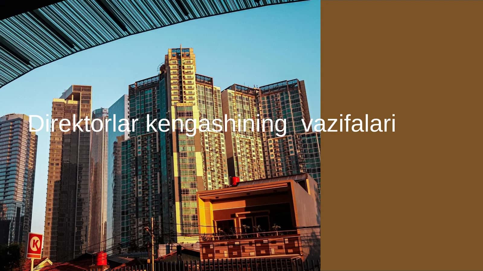 Direktorlar kengashining vazifalari