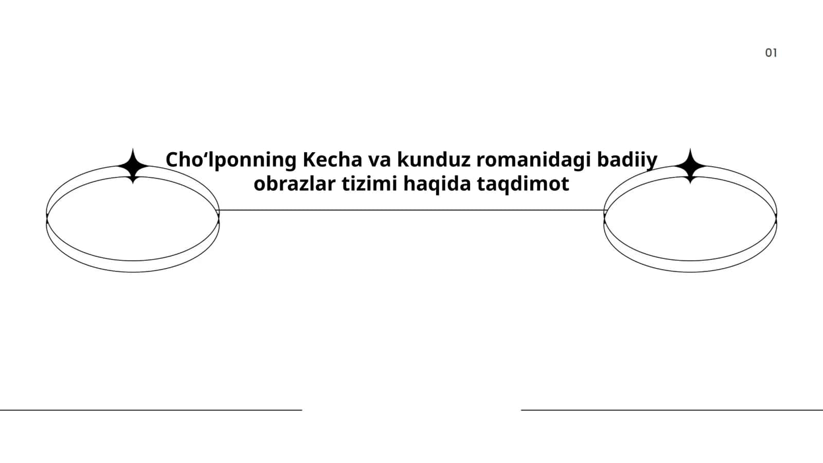 Choʻlponning Kecha va kunduz romanidagi badiiy obrazlar tizimi haqida taqdimot