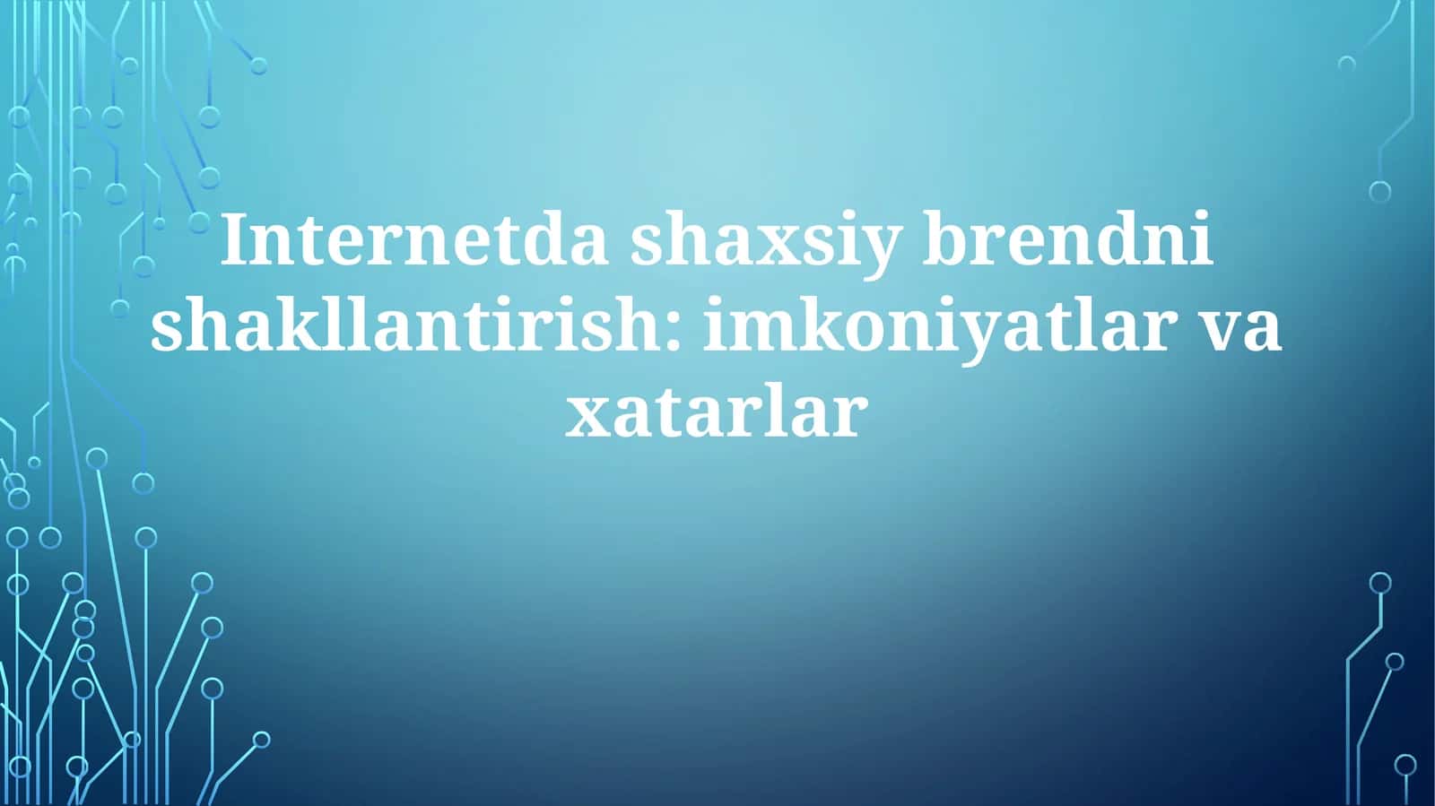 Shaxsiy brending