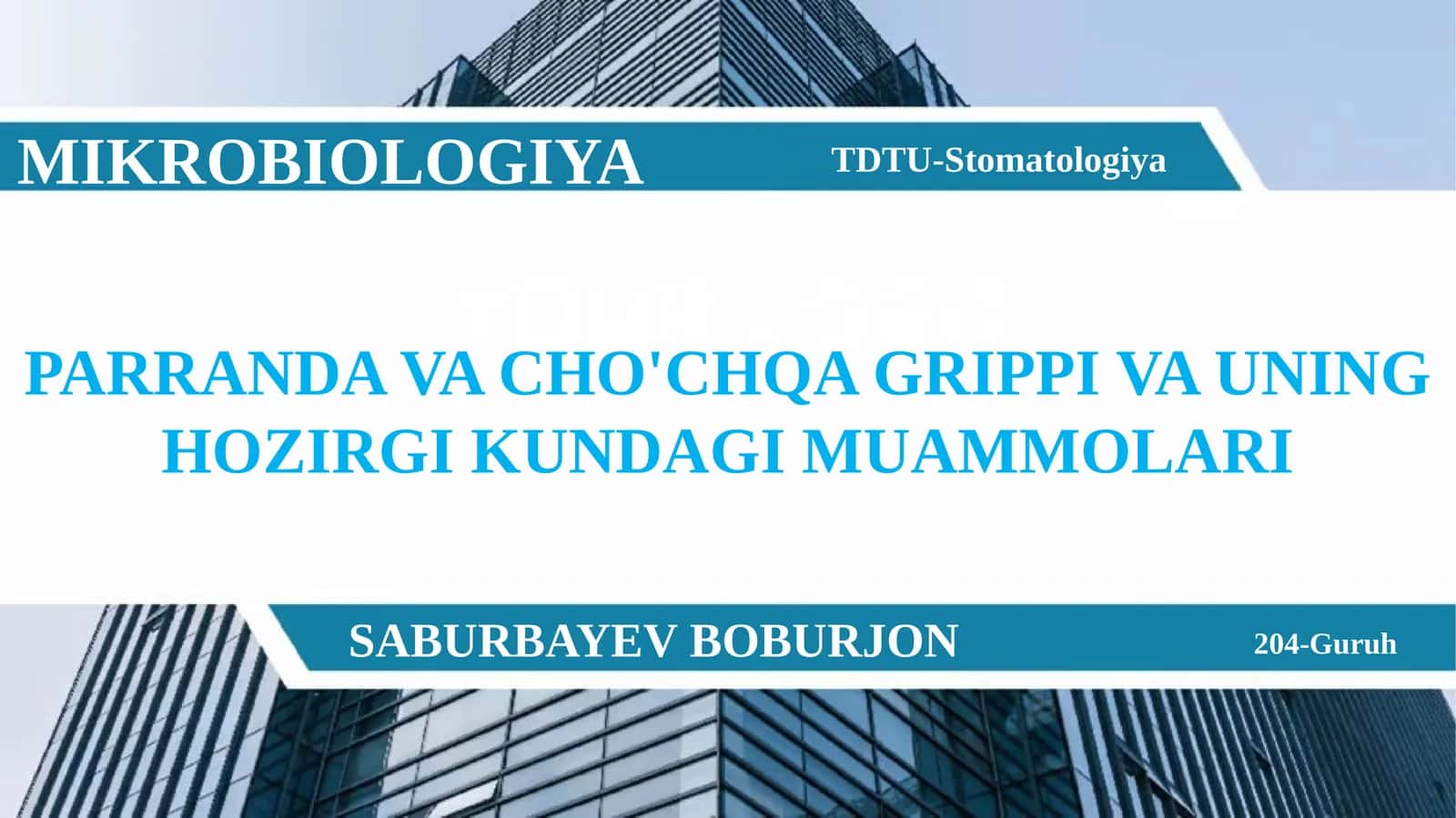 PARRANDA VA CHO'CHQA GRIPPI VA UNING HOZIRGI KUNDAGI MUAMMOLARI