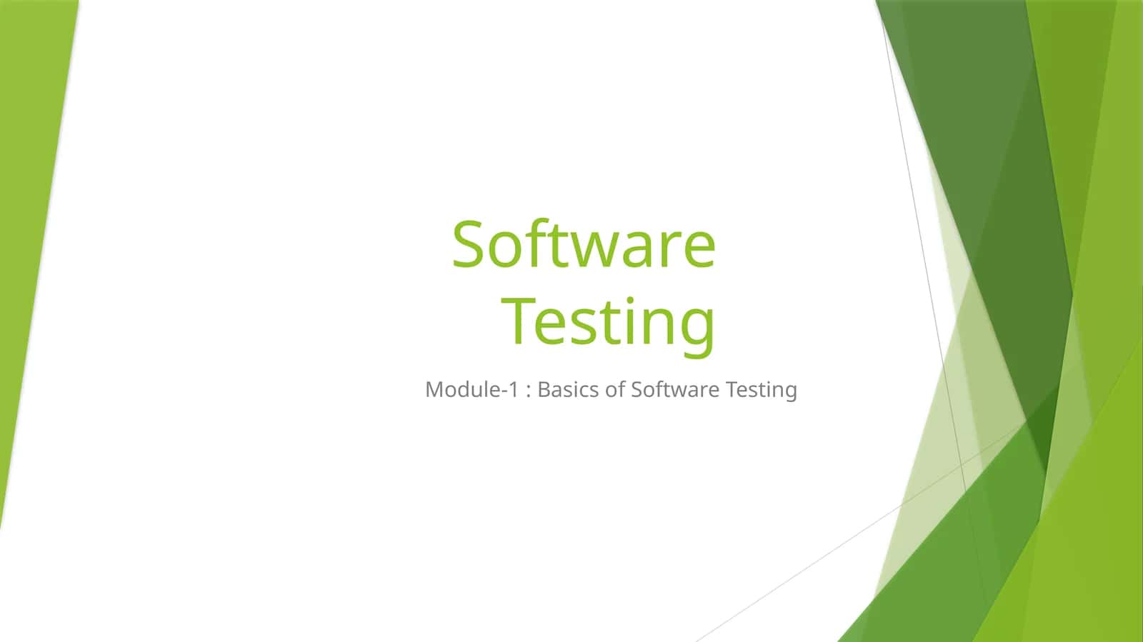 Software Testing