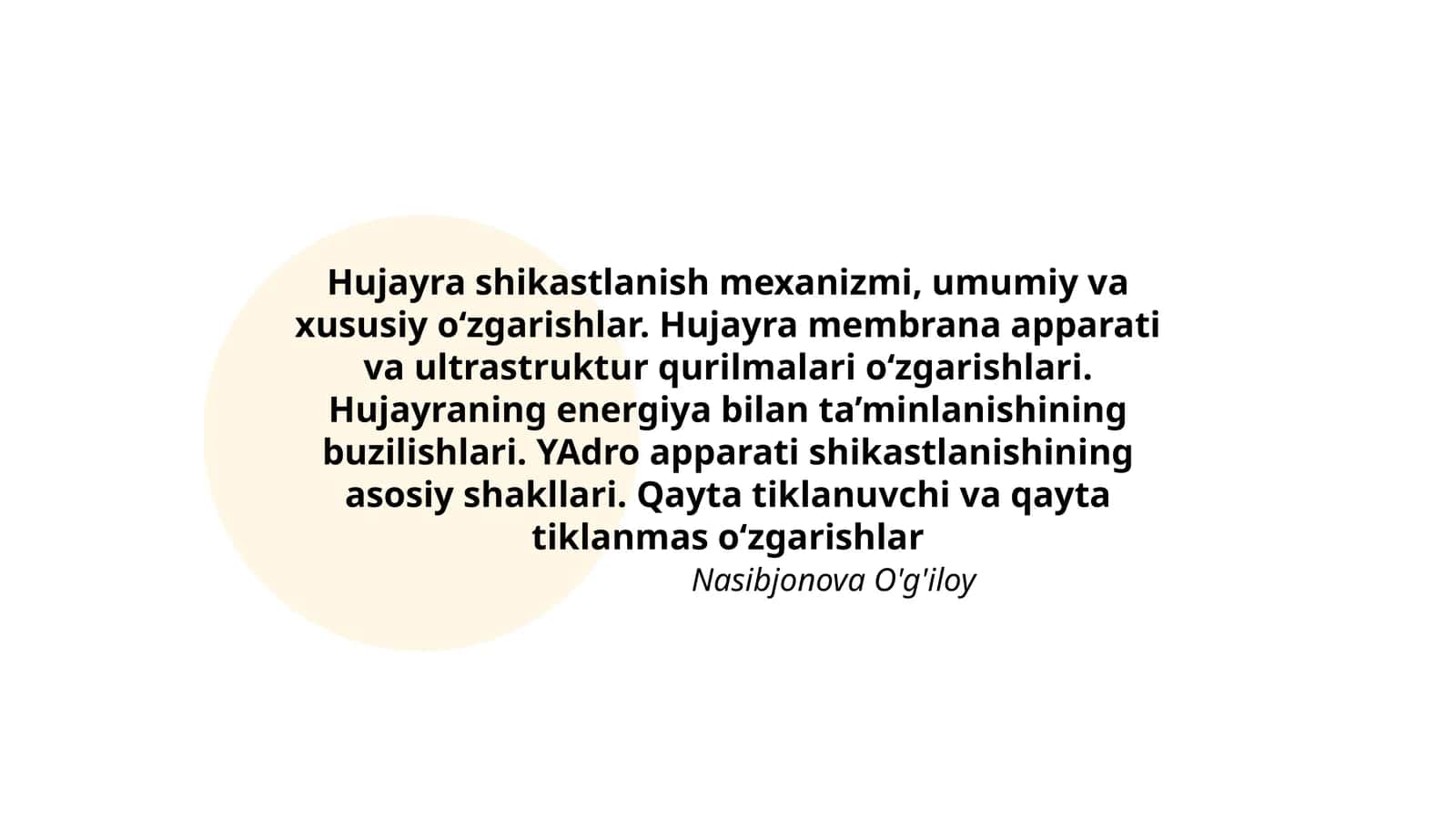Nasibjonova O'g'iloy