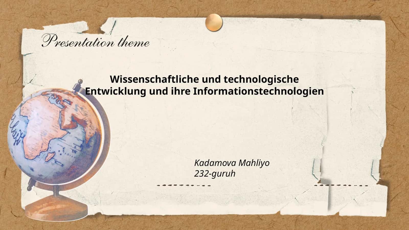Wissenschaftliche und technologische Entwicklung und ihre Informationstechnologien