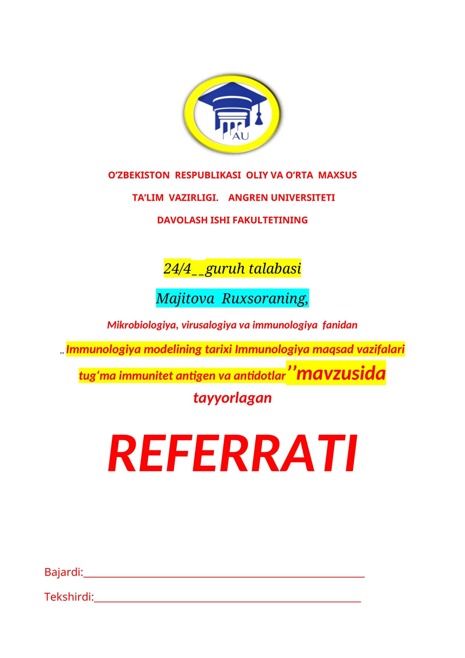 Immunologiya modelining tarixi