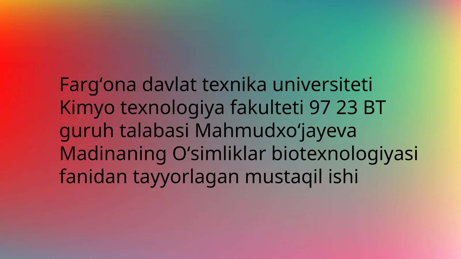 Oʻsimliklar biotexnologiyasi