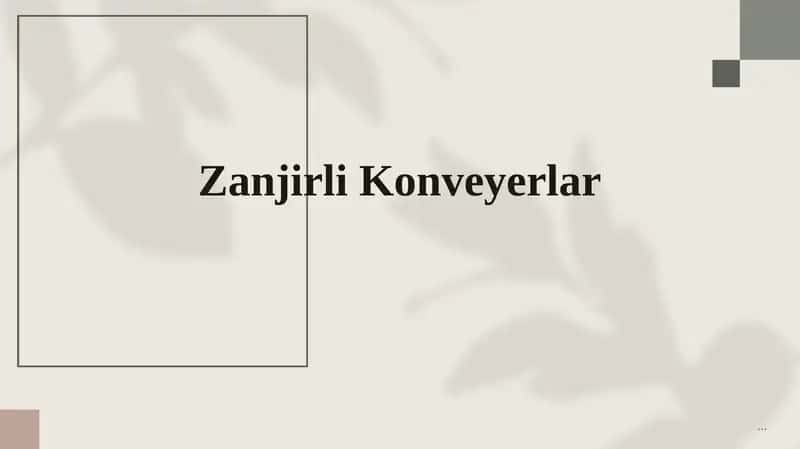 zanjirli konverlar mustaqil ta'lim