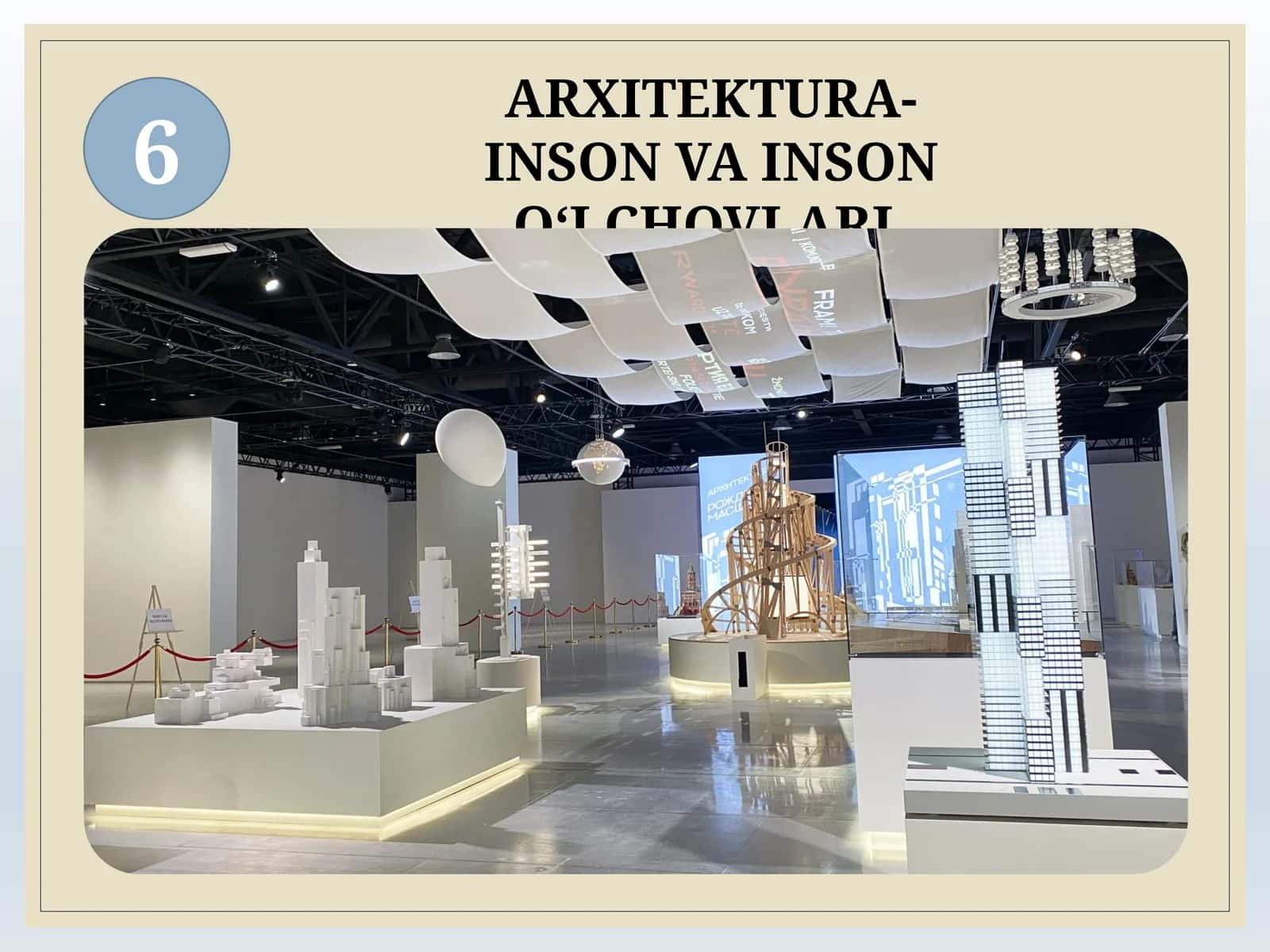 ARXITEKTURA-INSON VA INSON O‘LCHOVLARI