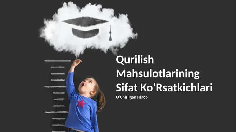 Qurilish Mahsulotlarining Sifat KoʻRsatkichlari