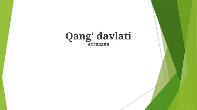 Qang’ davlati