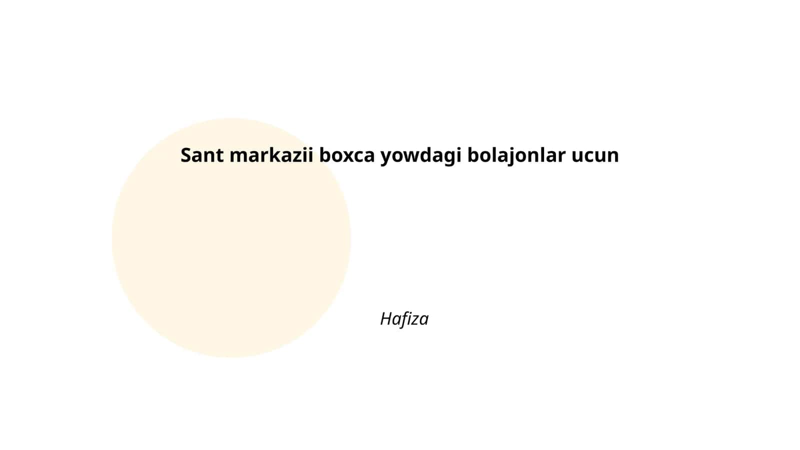Sanʼat markazida yosh bolajonlar uchun rassomchilik darslari
