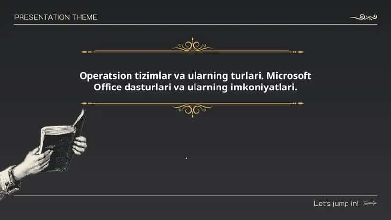 Operatsion tizimlar va ularning turlari