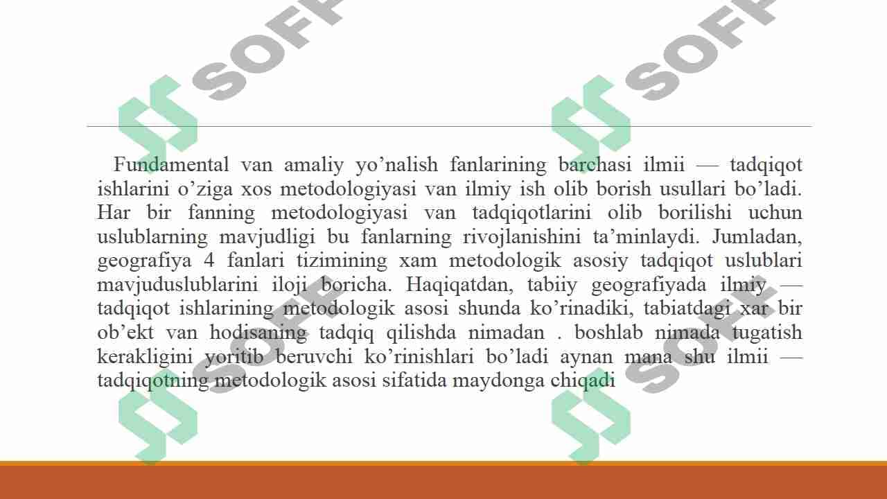O’ZBEKISTONDA TABIIY GEOGRAFIYA