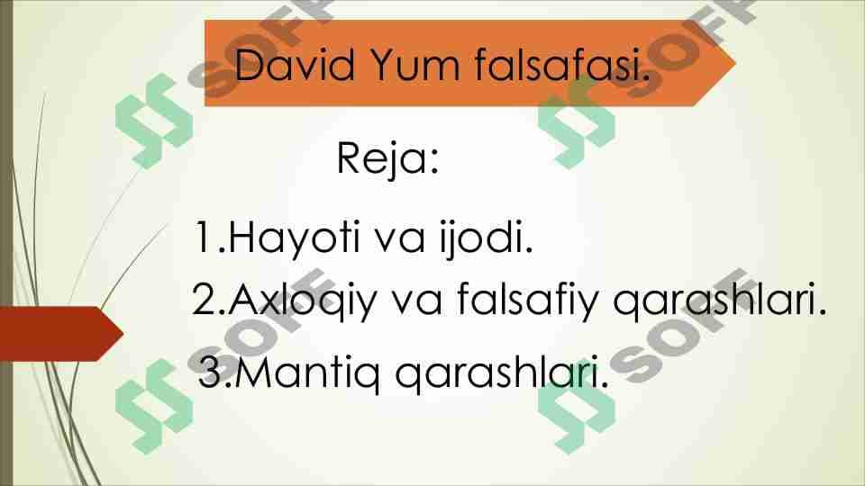 David Yum falsafasi