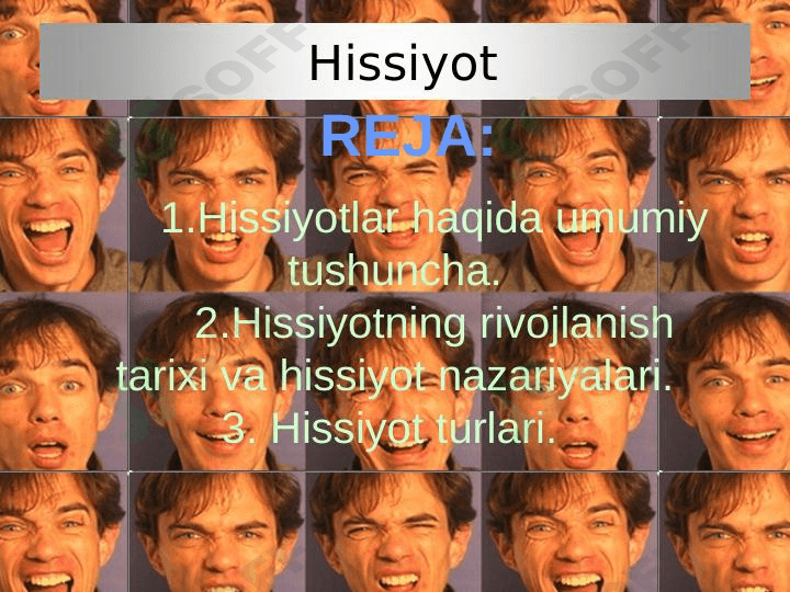 HISSIYOT HAQIDA TUSHUNCHA