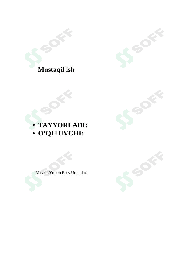 Yunon fors urushlari