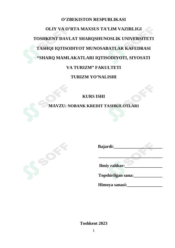 NOBANK KREDIT TASHKILOTLARI.
