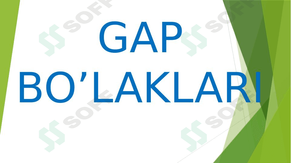 Gap bo'laklari
