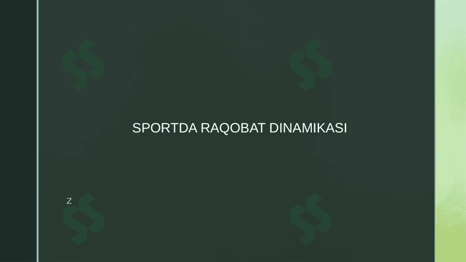 Sportda raqobat dinamikasi