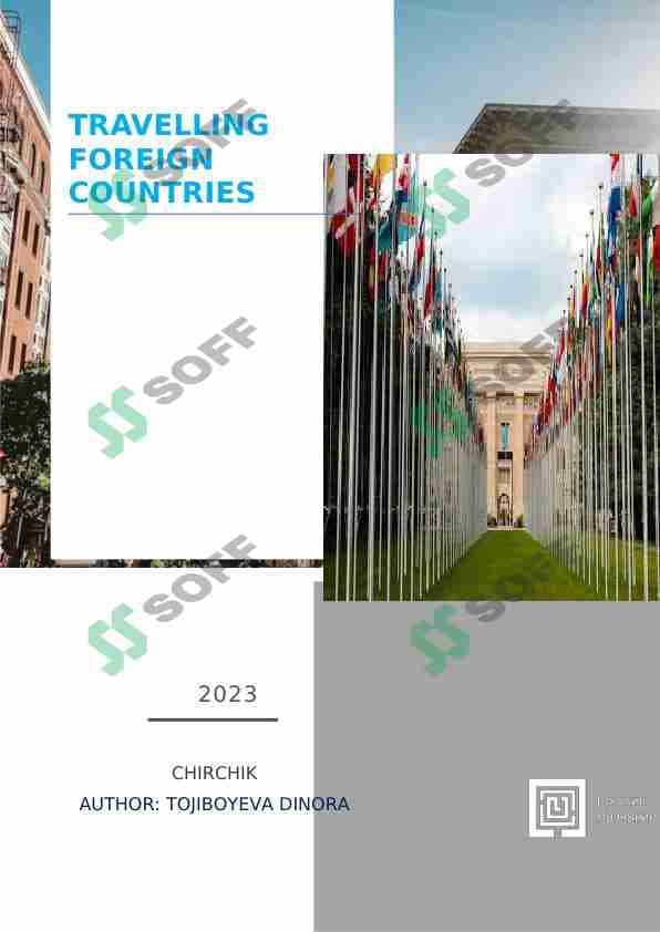TRAVELLING FOREIGN     COUNTRIES