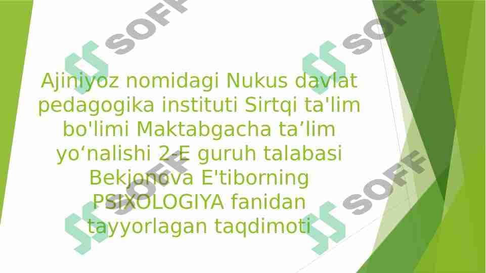 TIL VA OLIY PSIXOLOGIK FUNKSIYALAR BOG’LIGI