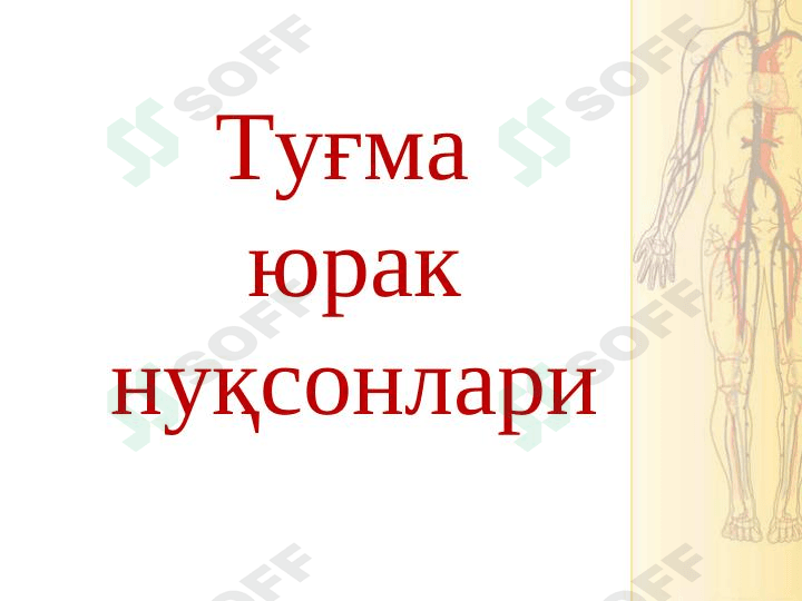 tug'ma yurak nuqsoni