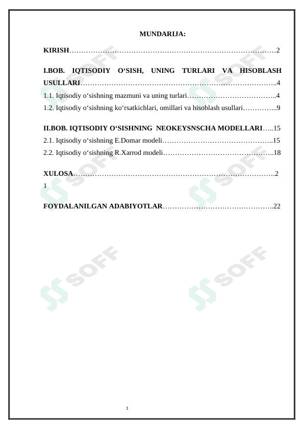 Iqtisodiy o'sishning neokeynscha modellari