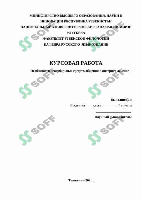 Особенности невербальных средств общения в интернет-лексике