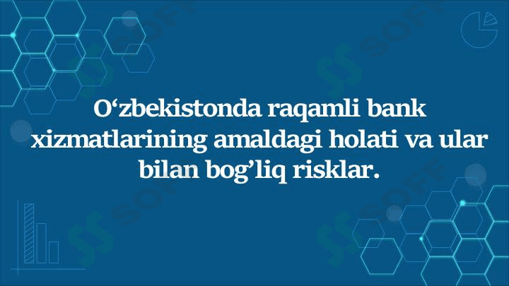 O'zbekistonda raqamli bank xizmatlarining amaldagi holati va ular bilan bog'liq risklar