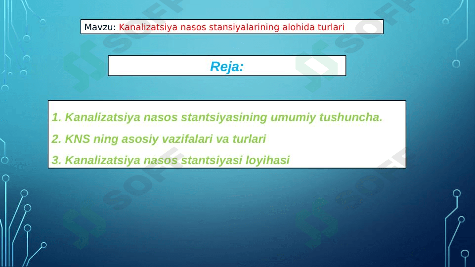 Kanalizatsiya nasos stansiyalarining alohida turlari
